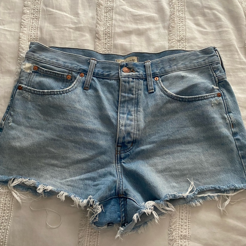 Madwell mom jean shorts